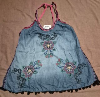 Camiseta Desigual M/38/10 bordada flores
