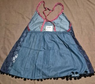 Camiseta Desigual M/38/10 bordada flores