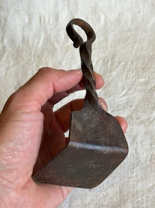 Rasqueta o recogedor forja antigua panadero