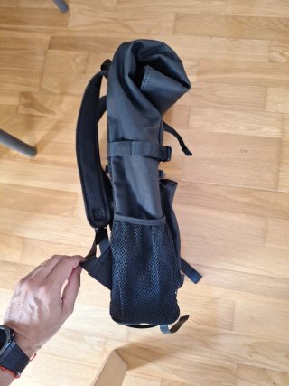 Mochila Roll Top Impermeable Negra