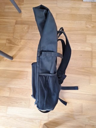 Mochila Roll Top Impermeable Negra