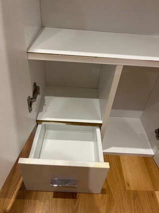 Armario blanco 2 puertas y 1 cajón