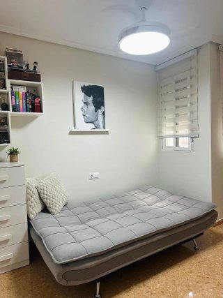 Sofá Cama Gris Tela