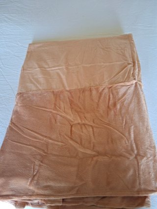 Coprirete matrimoniale rosa salmone