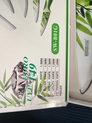 Juego de 5 Cuchillos SWISS LINE + Pelador