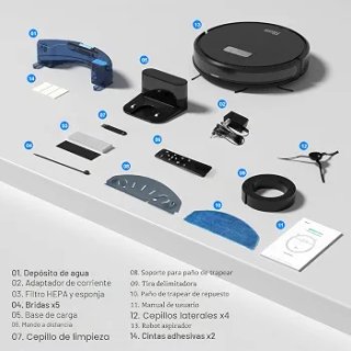 Robot aspirador Tikom G8000 Pro, nuevo sin abrir