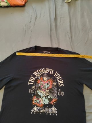 T-shirt Jack & Jones Stampa Grim Reaper L