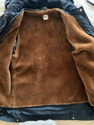 Abrigo tipo Barbour azul marino Sfera Talla 13/14