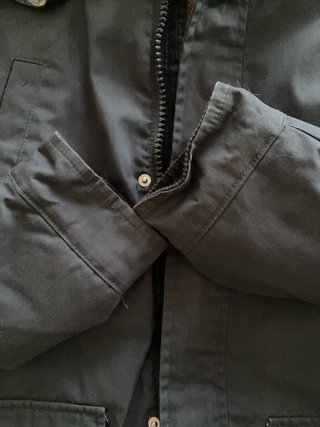 Abrigo tipo Barbour azul marino Sfera Talla 13/14