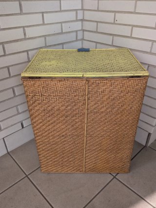 Cesta Baúl Mimbre Forrado