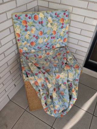 Cesta Baúl Mimbre Forrado