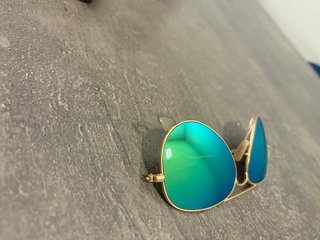 Gafas Ray Ban Aviator Montura Dorada Cristal Espej