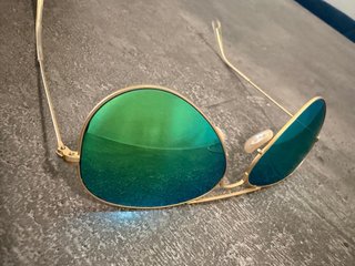 Gafas Ray Ban Aviator Montura Dorada Cristal Espej