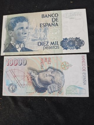Billetes antiguos 10.000 pesetas