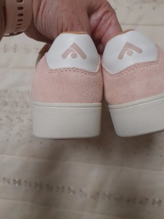 Zapatillas deportivas blancas,rosa y beige,talla38