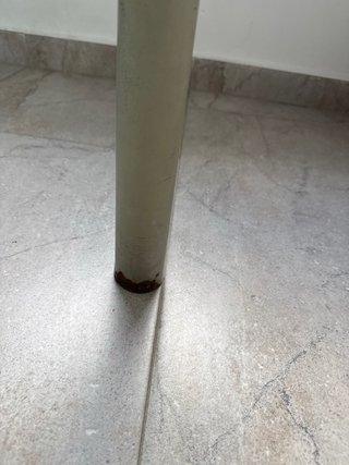 Mesa IKEA cristal y aluminio