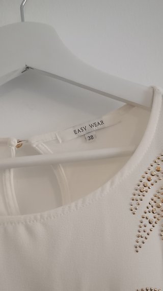 Vestido mini blanco con strass