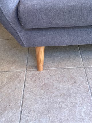 Sofá de 2 plazas gris