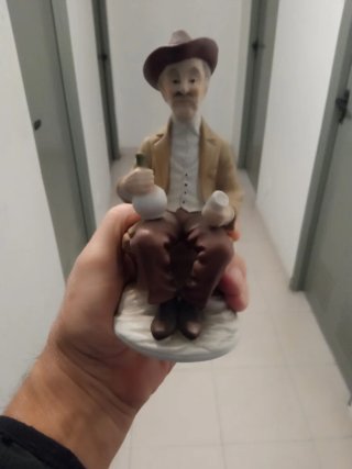 Pareja Figuras Ancianos Porcelana