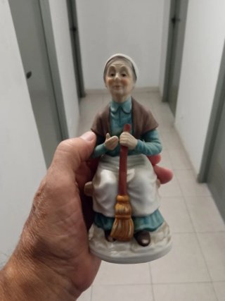 Pareja Figuras Ancianos Porcelana