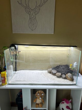Acuario cristal óptico 112 litros + mueble