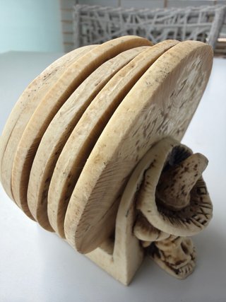 Posavasos Cerámica Estilo Maya