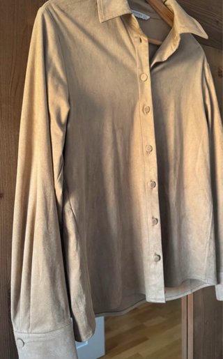 Camisa ante Stradivarius Beige Talla Xs/S