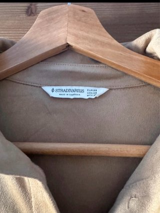 Camisa ante Stradivarius Beige Talla Xs/S
