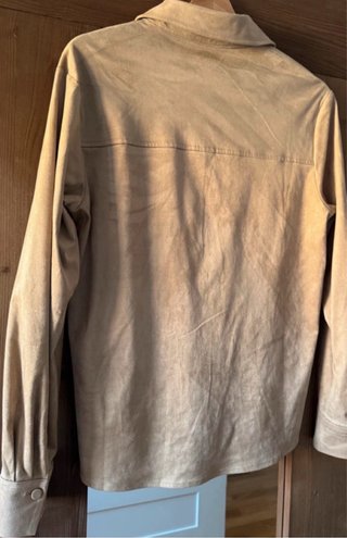 Camisa ante Stradivarius Beige Talla Xs/S