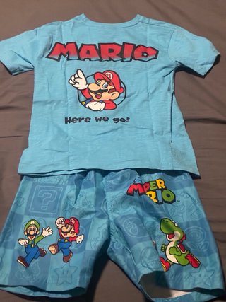Conjunto Marvel Camiseta y Bañador Talla de 8-10 a