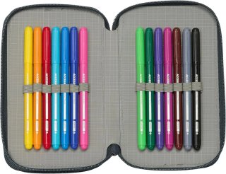 Estuche Real Madrid 3 Compartimentos