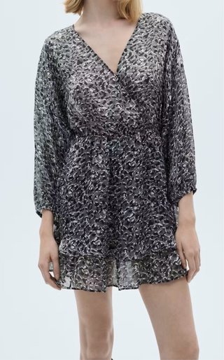 Mono estampado gris y negro Talla S
