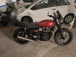 Asiento Triumph 900 Negro Acolchado