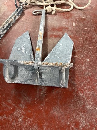 Ancla barco 8/10 kg + cabo y mosquetón