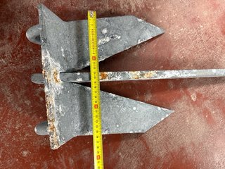 Ancla barco 8/10 kg + cabo y mosquetón