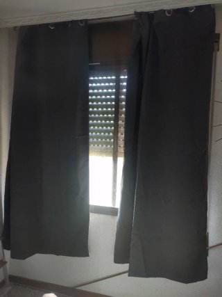 Cortinas Opacas MIULEE Gris oscuro 215x132