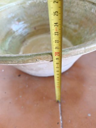 Lebrillo antiguo grande de cerámica