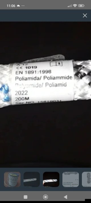Cuerda Poliamida EN 1891-1998 30m