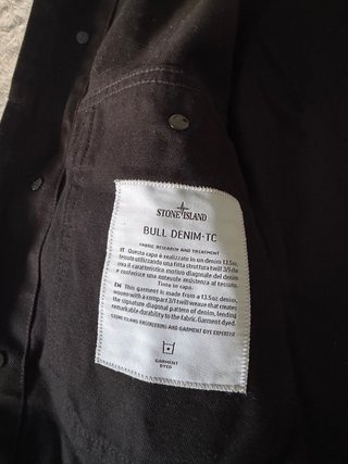 Chaqueta Stone Island Bull Denim Negra