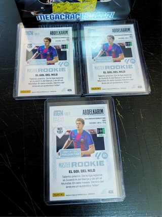 Lote 3 cartas Master Rookie Abdelkarim FCBarcelona