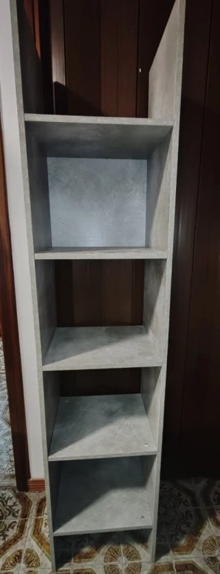 Estantería alta gris 180x40x35 cm