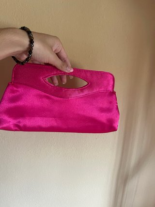 Conjunto bolsos fiesta fucsia y morado