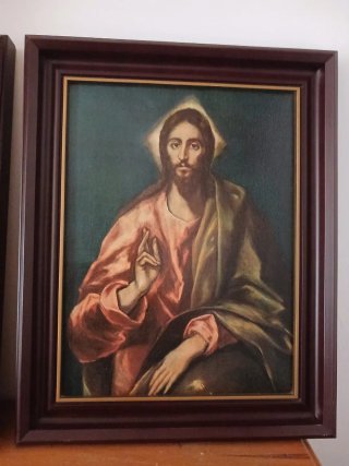 Litografías Virgen María y San José