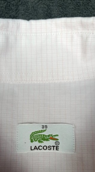 Blusa Lacoste Rosa Manga Larga Talla m