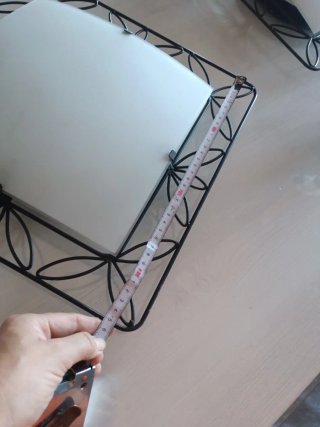 Lámpara de techo forja negra y cristal