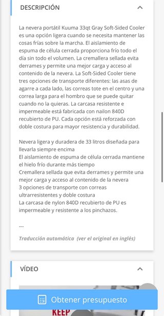 Bolsa Nevera Kuuma Amarilla Estilo Yeti muy buena