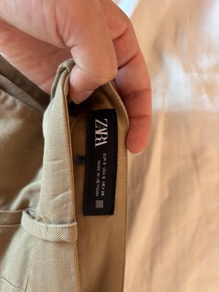 Falda corta Zara beige