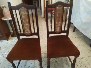 Conjunto 6 sillas madera maciza