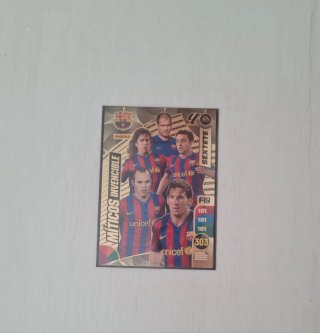 Carta Fútbol Panini Míticos Invencible Sextete