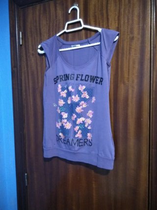 Camiseta tirantes Inside morada Talla XS